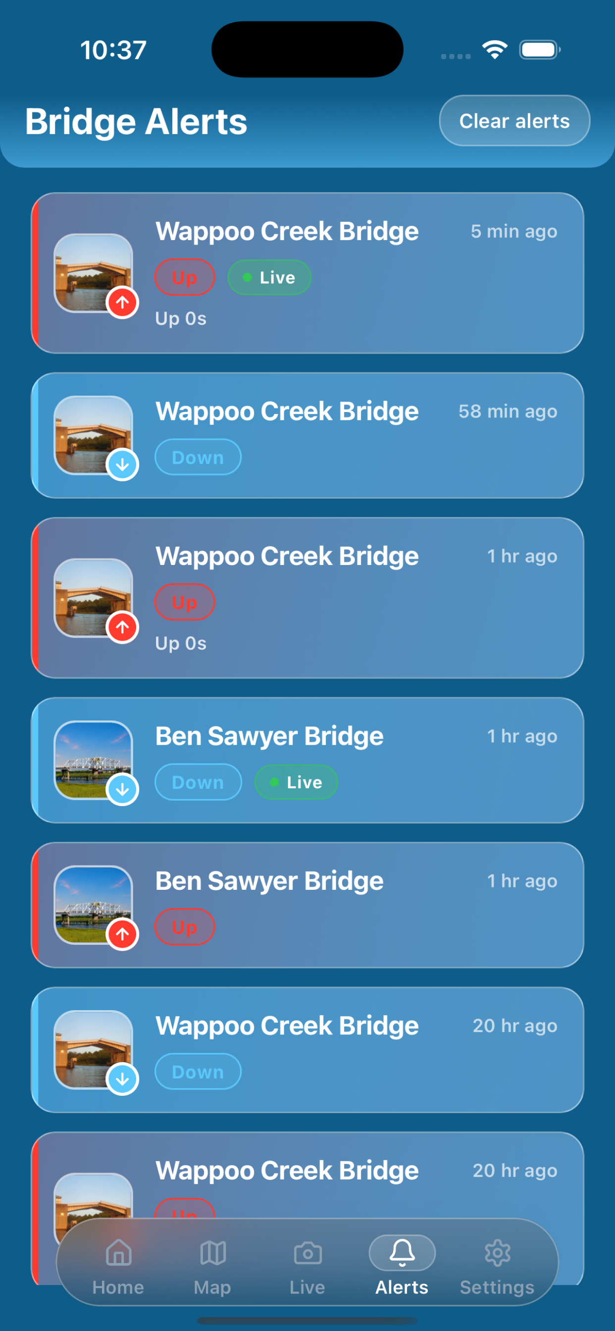 Charleston BridgeWatch screenshot 4