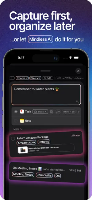 Mindless: Tasks & Bookmarks screenshot 3
