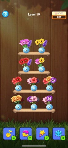 Flower Sort: Merge Puzzle Game iPhone screenshot