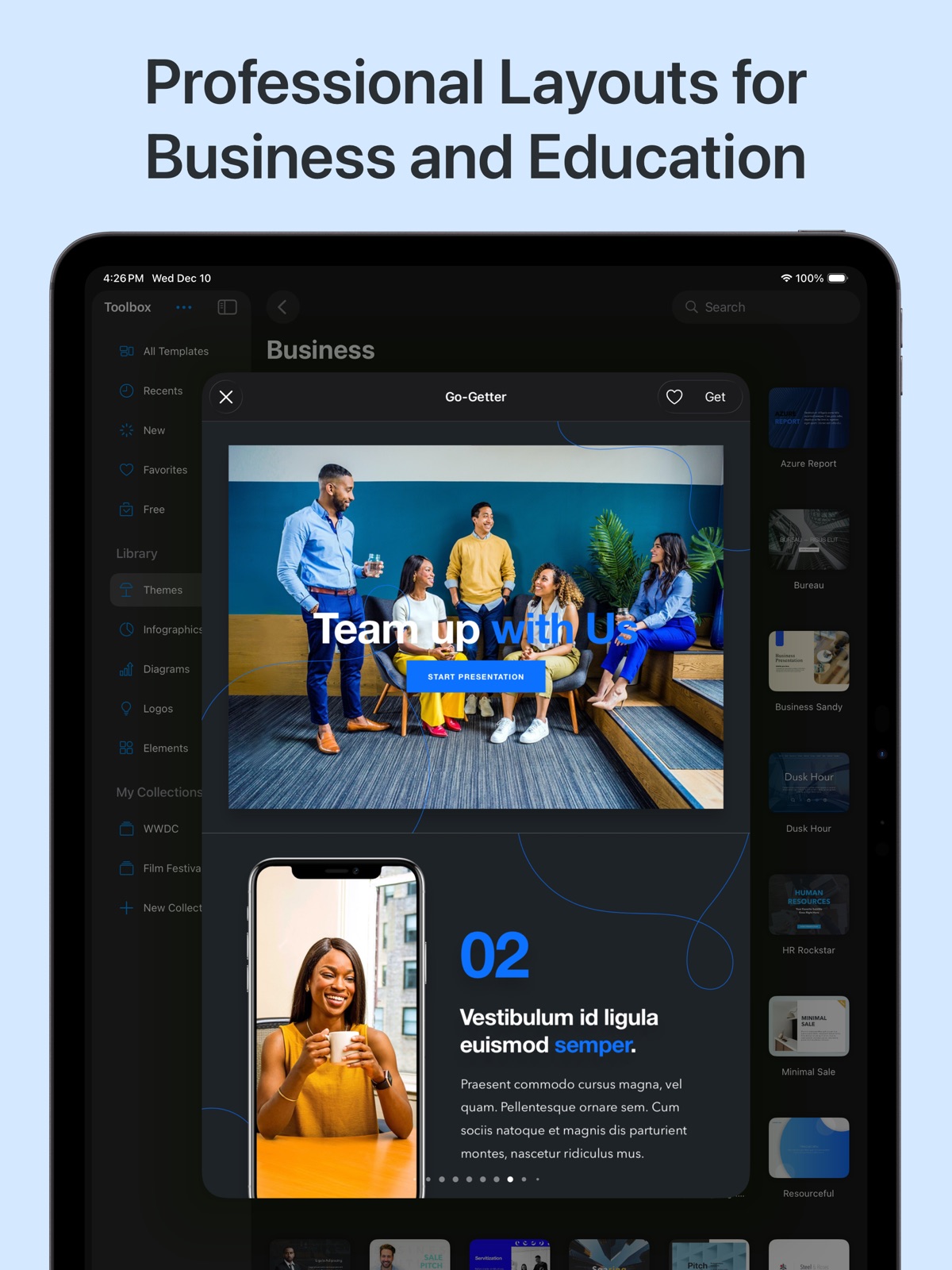 Toolbox for Keynote: Templates ipad screenshot 3