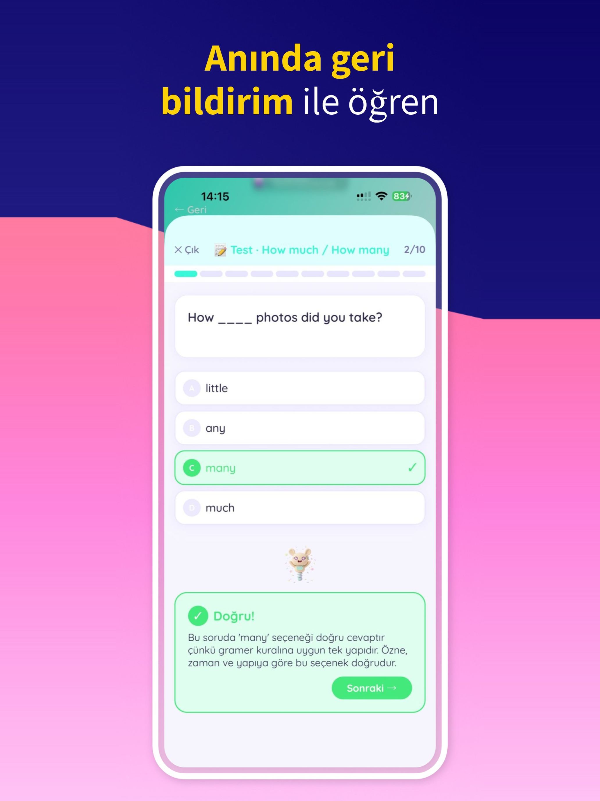 Engrow: İngilizce Gramer Öğren