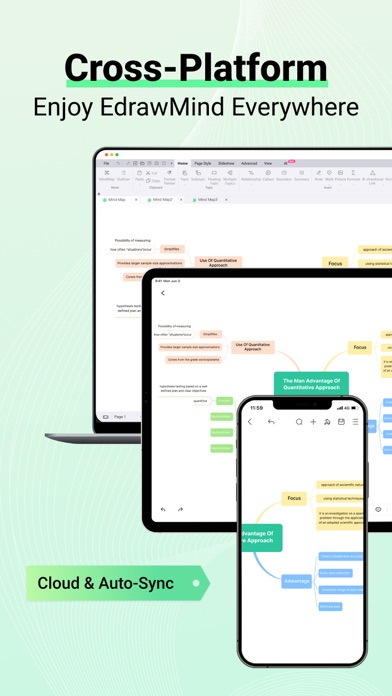 Screenshot #1 pour EdrawMind: AI Mind Map, Notes