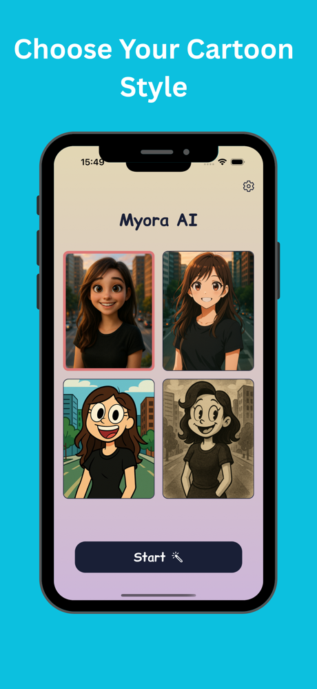Cartoon photo editor : Myora screenshot 1