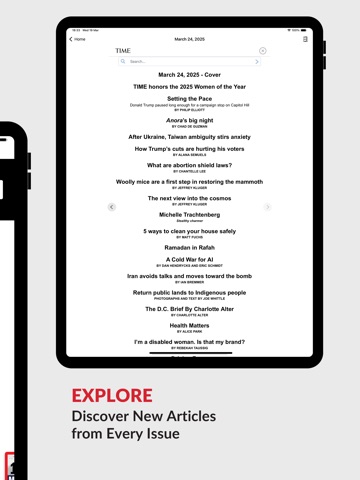 TIME Magazine iPad screenshot
