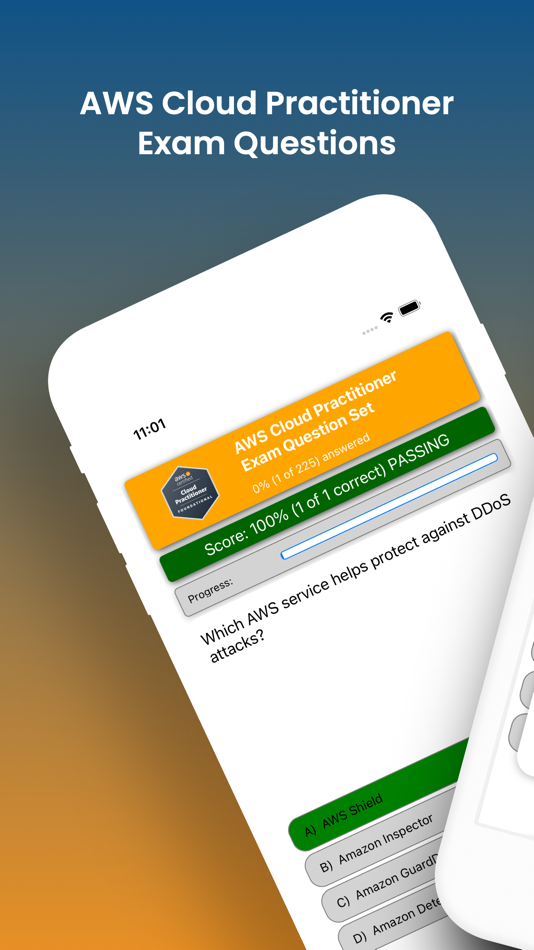 #1. AWS Cloud Practitioner Test (iOS) 来自: Koray Salman