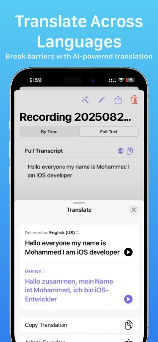 Speakly AI: Voice 2 Text Notes Screenshot 6 of 7