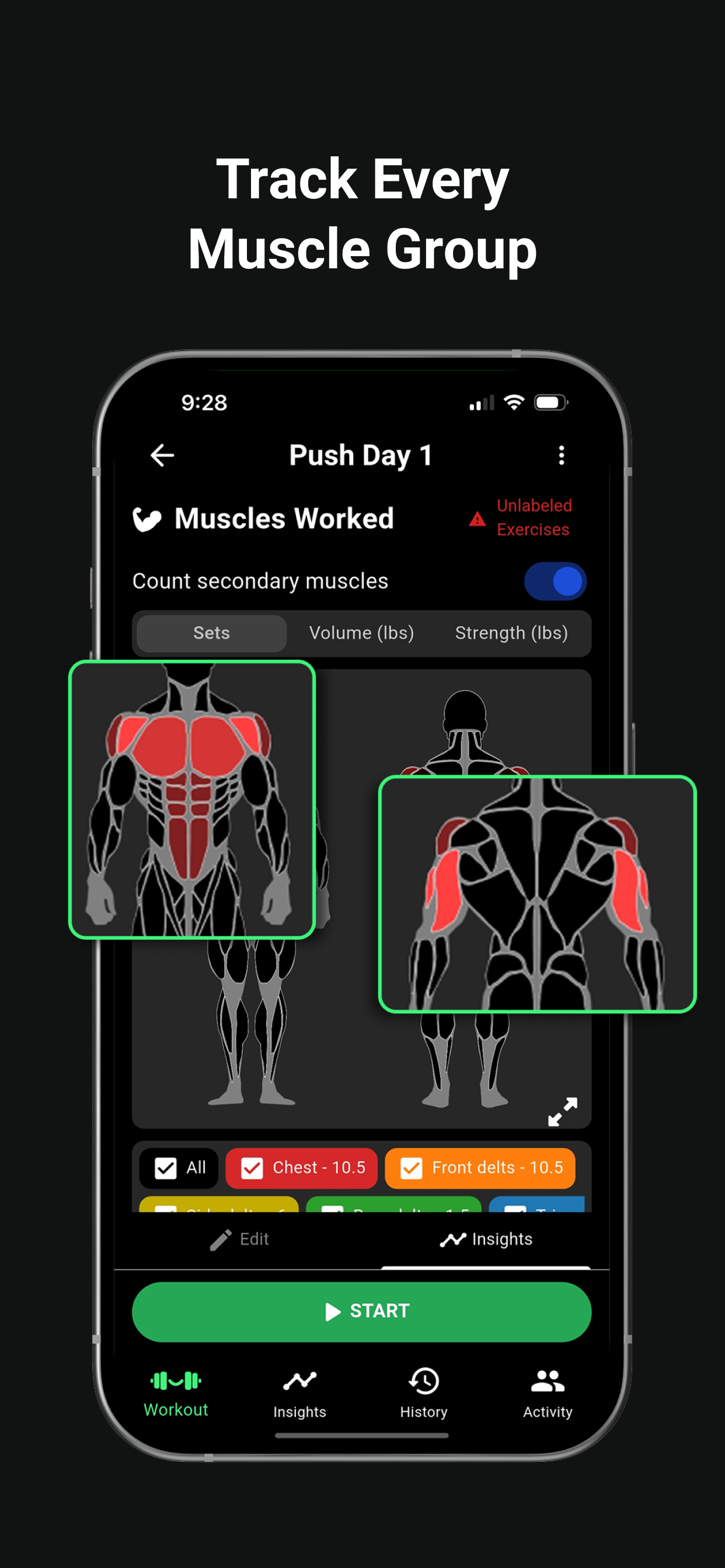 Grin&Gain: Gym Workout Tracker screenshot 5