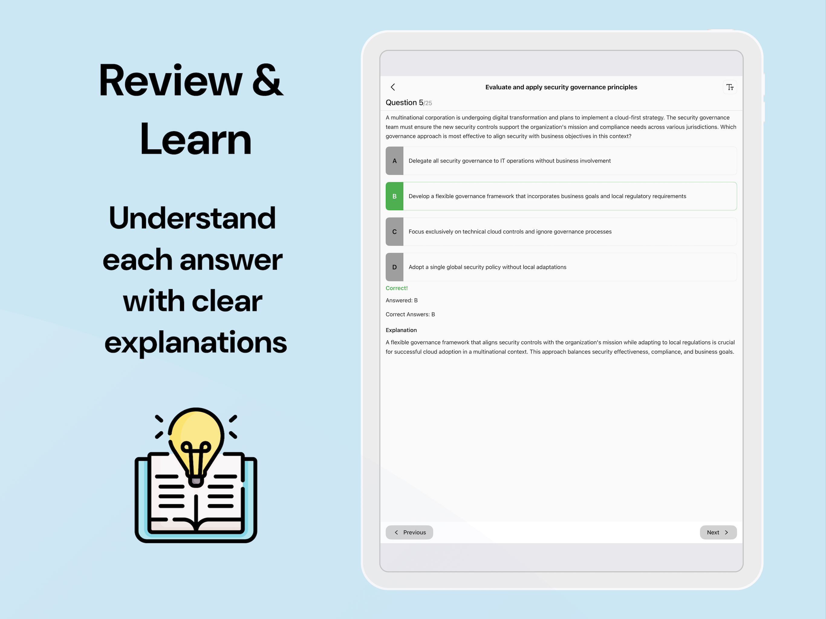 CertMind: CISSP Exam Prep screenshot 9