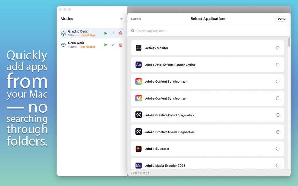 #3. LaunchDeck: App Launcher (macOS) Által: Lucy Hennessy