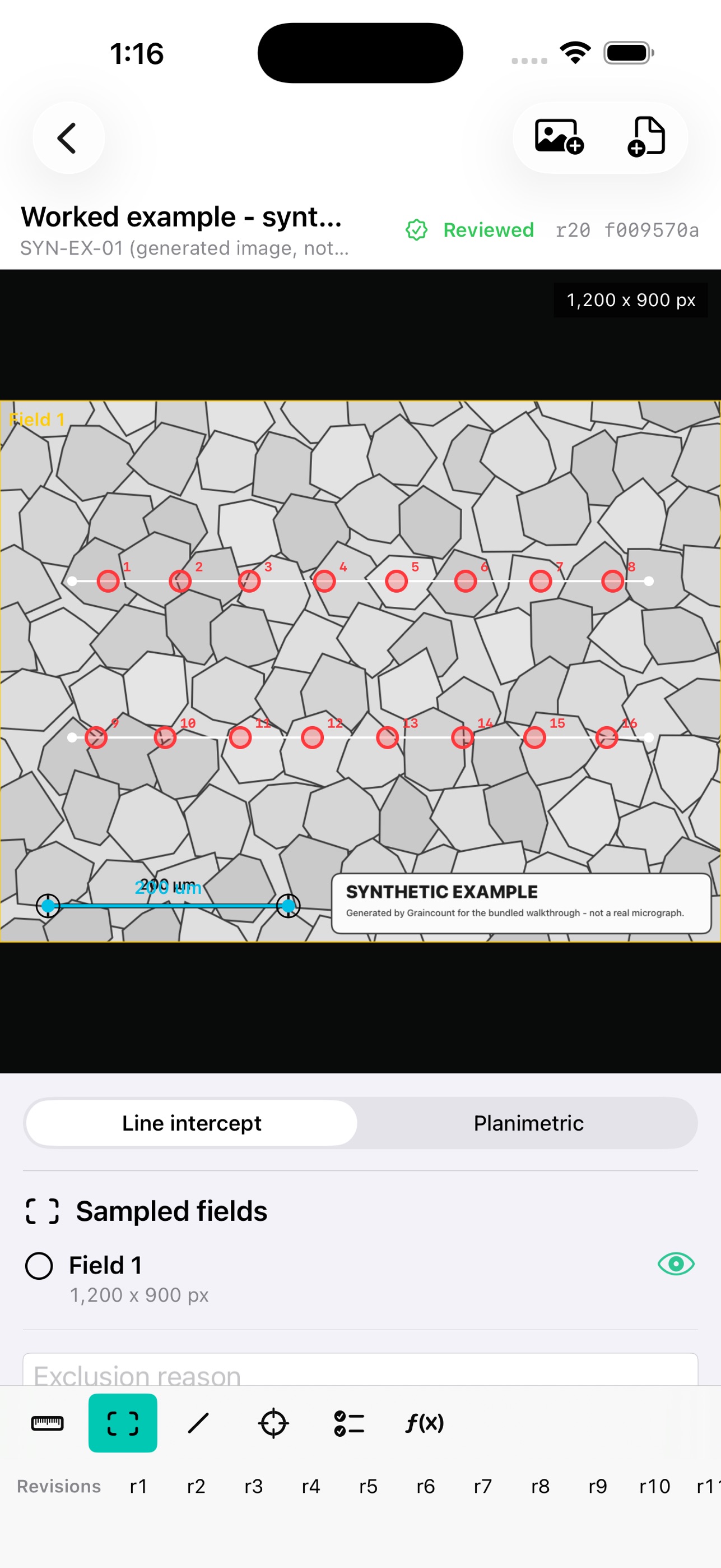 Screenshot 2 of Graincount: Microstructure