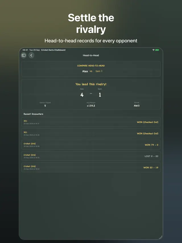 Cricket Darts Chalkboard screenshot 20