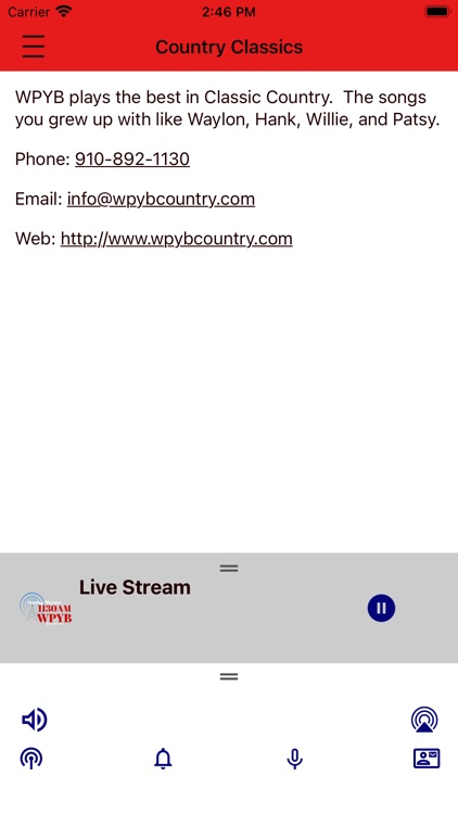 Country Classics WPYB 1130AM