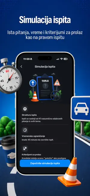 Auto škola SRB: Testovi vožnja screenshot 4