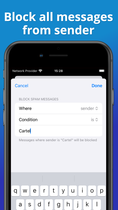 Spamless Block Nuisance Calls iPhone screenshot 5 - Utilities app