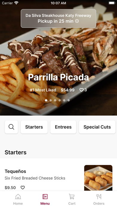 Screenshot 1 of Da Silva Steakhouse App