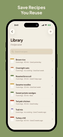 Prep Day: Weekly Meal Planner iPhone screenshot