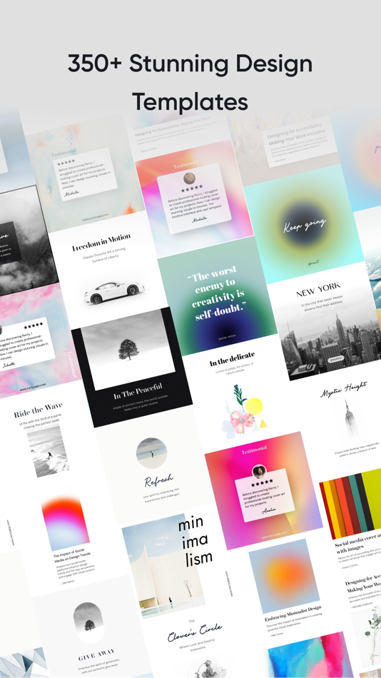 #1. Recty: Social Post Design (iOS) 由: The Visualization