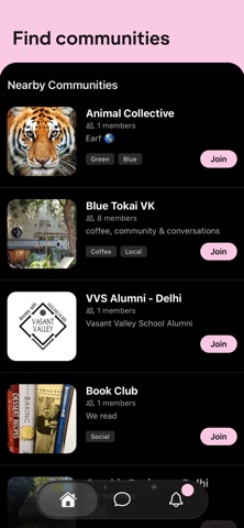 mrmr: local communities screenshot