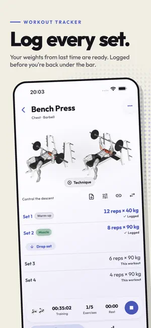 Heft: Workout Strength Tracker screenshot 1