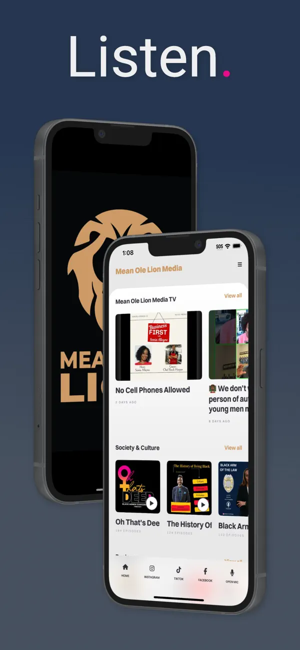 Screenshot #1 pour Mean Ole Lion Media