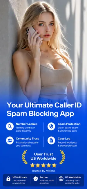 Spam Call Blocker: Caller ID. screenshot 1