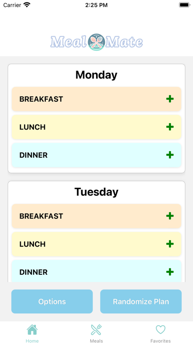 Meal Mate: Meal Planning Screenshot