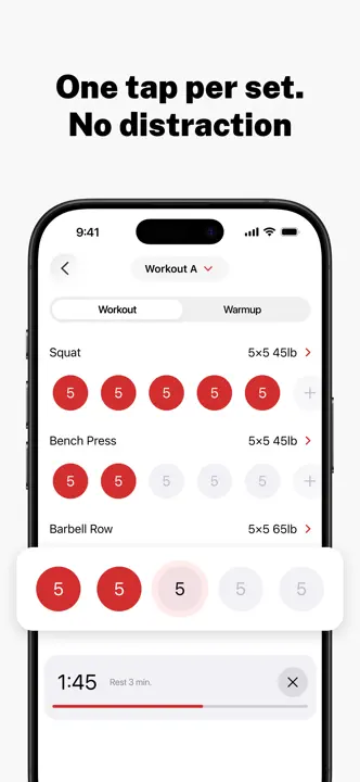 Stronglifts 5x5 Workout Plan: Screenshot 8 von 10