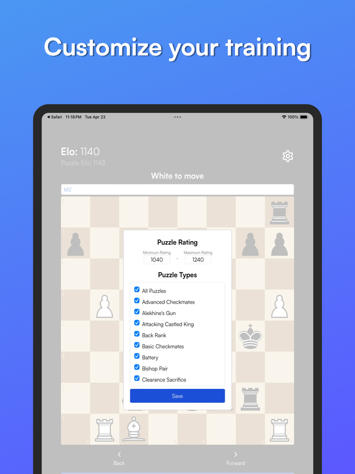 Chess Puzzles Tactics Training