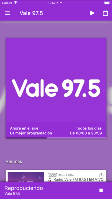 Radio Vale 97.5 Screenshot