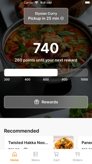 Elysian Curry To Go app screenshot
