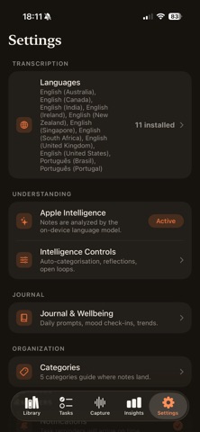 Ecoa — Private AI Voice Notes screenshot