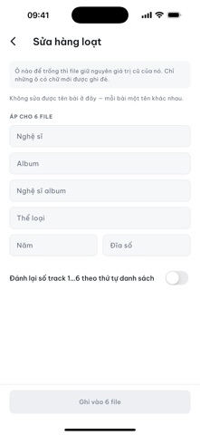 SynqTag - Edit Song's Metadata screenshot 1
