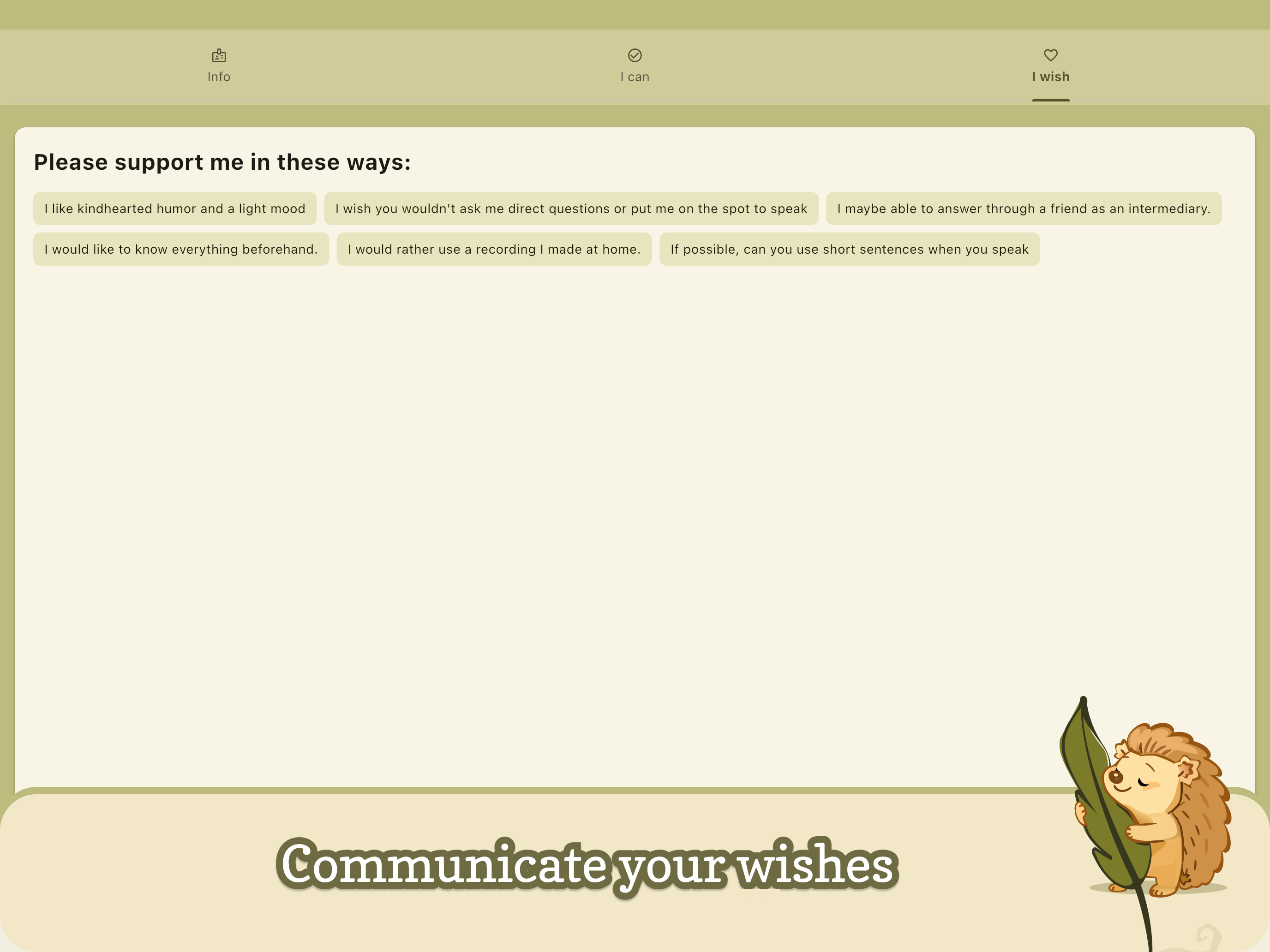 Communication Passport screenshot 12