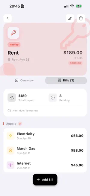 Livon: Personal Bills screenshot 3