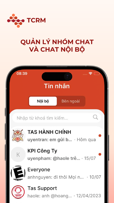 TCRM - App Screenshot