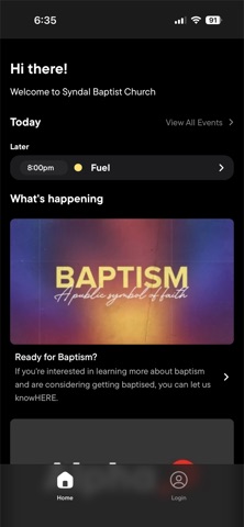 Syndal Baptist Church screenshot