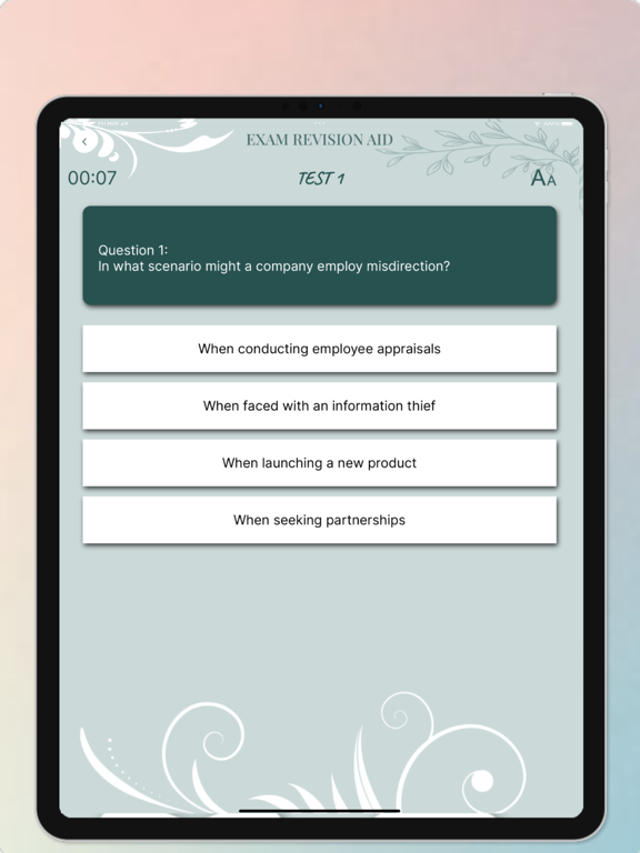 Screenshot #6 pour SQE1 Revision Aid