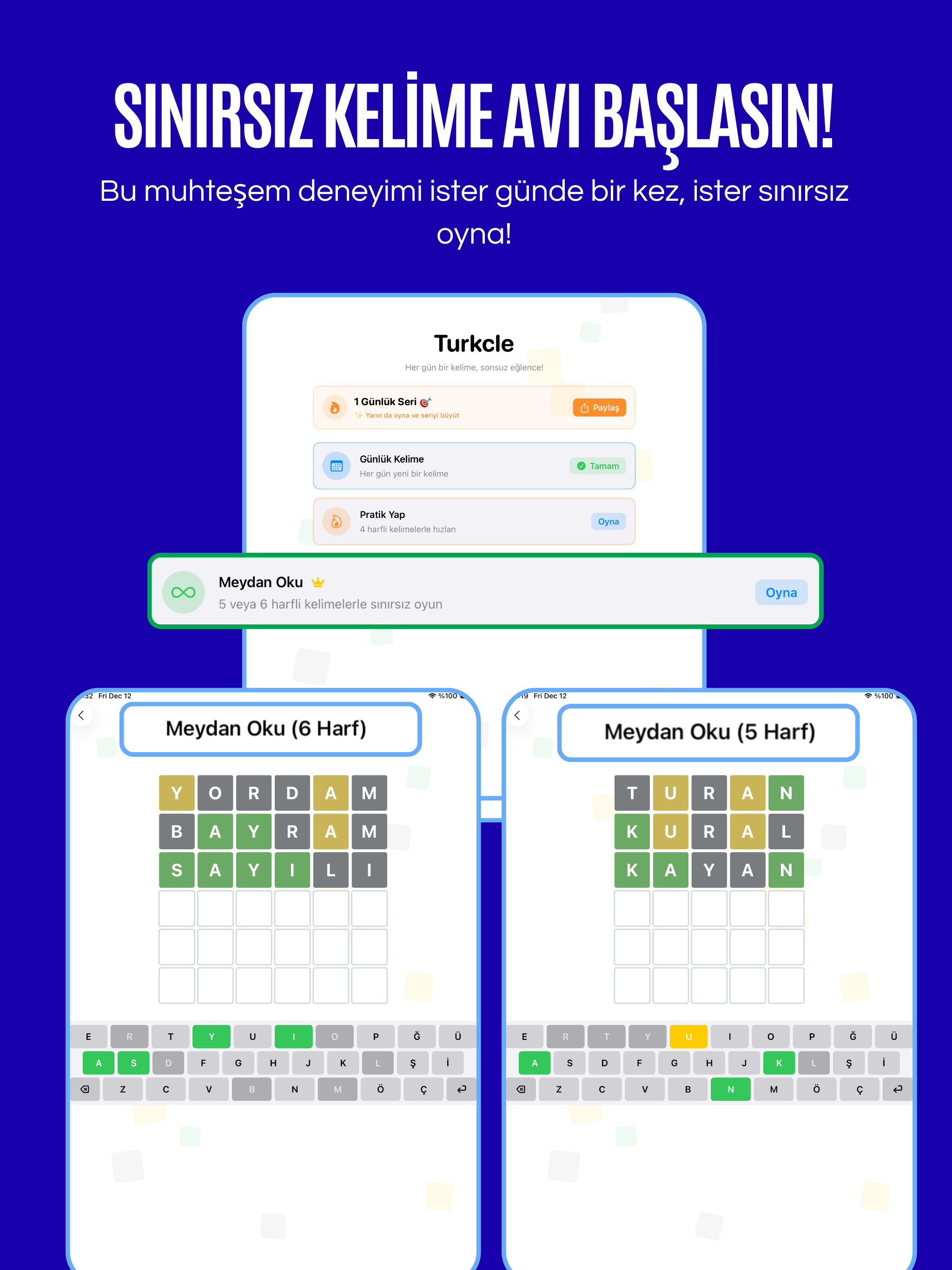 Turkcle: Türkçe Kelime Oyunu