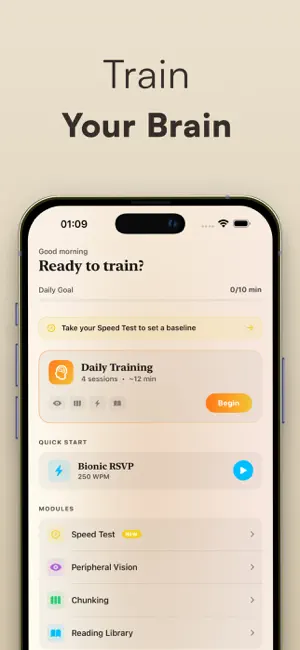 Speed Reading, RSVP Trainer screenshot 2
