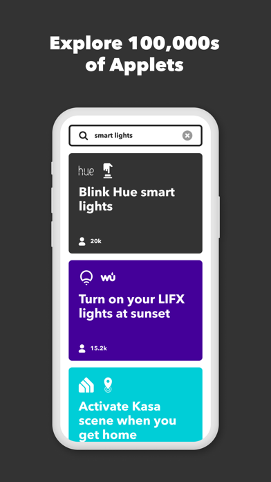 IFTTT - 工作流程和智能家居自动化 screenshot