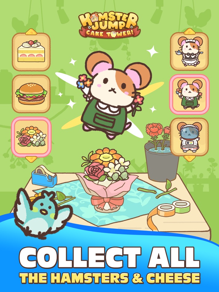 #2. Hamster Jump: Cake Tower! (iOS) By: NOCTUA GAMES INTERNATIONAL PTE. LTD.