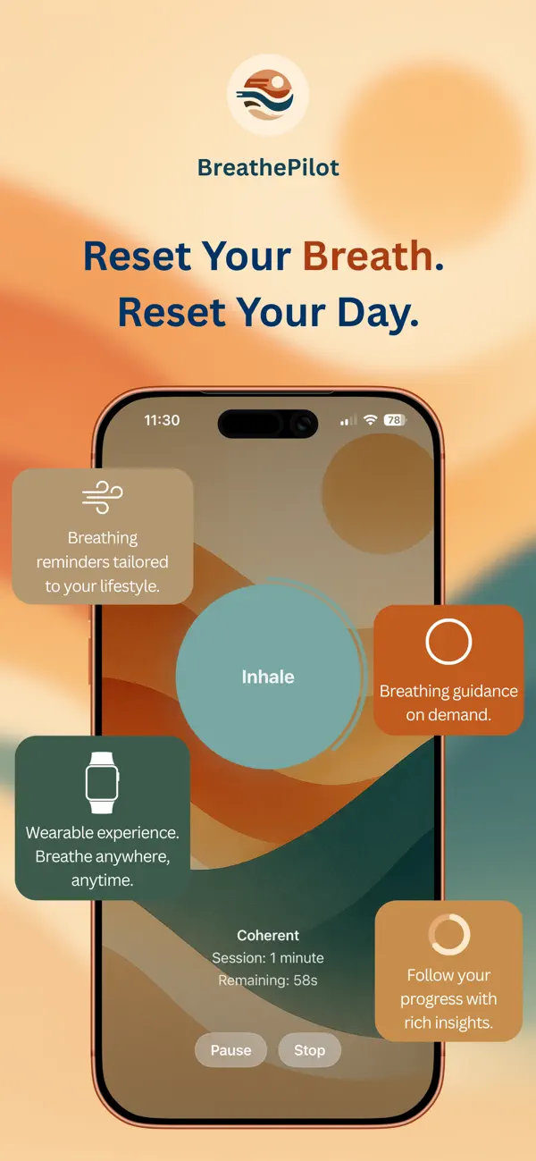 #2. BreathePilot: Breathwork (iOS) Ved: Antonios Simadopoulos