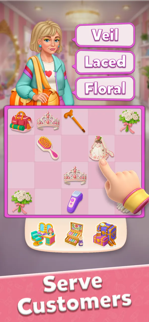 Glow Tales: Merge & Makeover [ Debug Menu ] screenshot 5 - game app interface