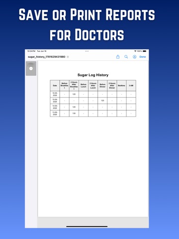 SugarWise: Diabetes Tracker iPad screenshot