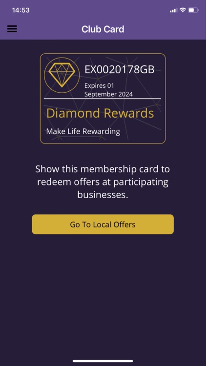 Diamond Club Rewards