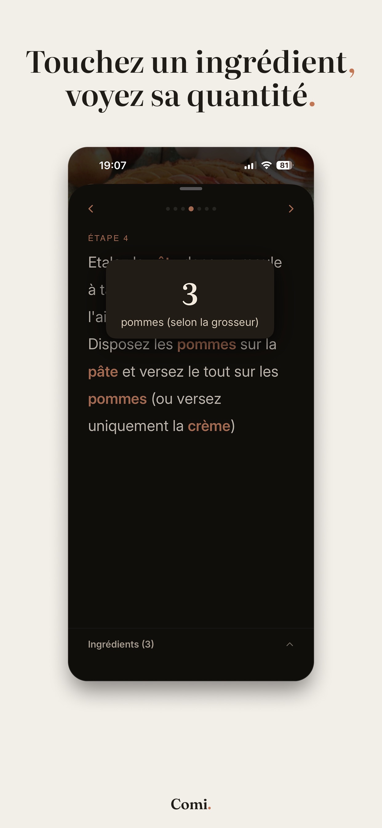 Screenshot 4 of Comi. Carnet de recettes