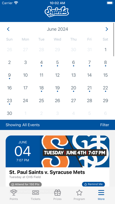Saints Baseball Screenshot