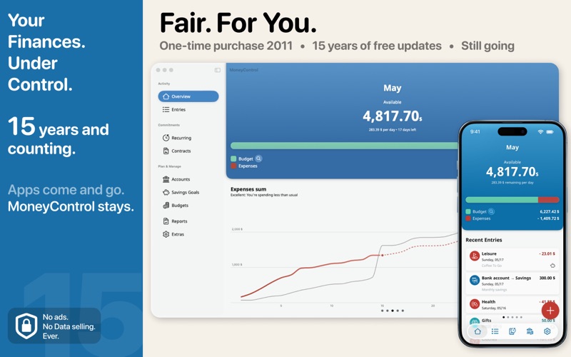 MoneyControl Budget Tracker Screenshot 1 of 9