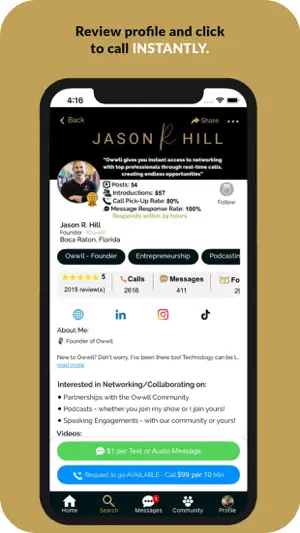 Owwll: Instant 1:1 Networking screenshot 3
