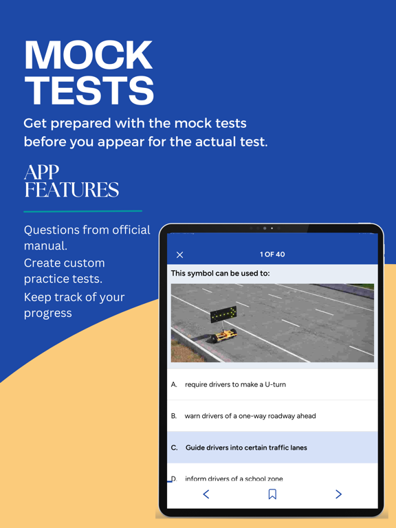 WA DOL Driver's License Test iPad screenshot 2 - Education app